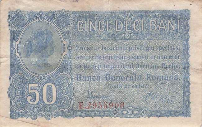 Rumänien 50 Bani ro.473a 1917